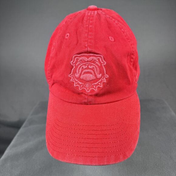 Nike Georgia Bulldogs Hat Cap Strap Back Mens Red NCAA Football Heritage 86 - Picture 1 of 12